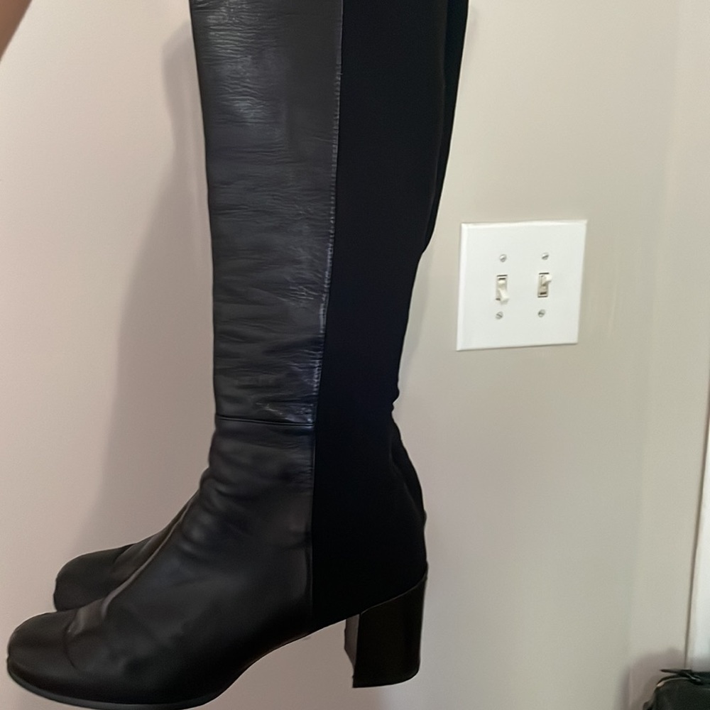 Stuart Weitzman Stand Leather Over-The-Knee Boot - Picture 6 of 11